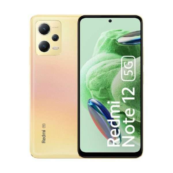 REDMI Note 12 5G (Sunrise Gold, 128 GB)  (4 GB RAM)