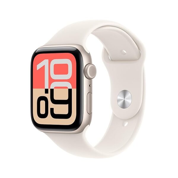 Apple Watch SE 3 GPS + Cellular 44mm Starlight Aluminium Case with Starlight Sport Band