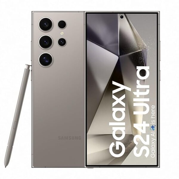Samsung Galaxy S24 Ultra 5G AI Smartphone with Galaxy AI (Titanium Gray, 12GB, 256GB Storage)